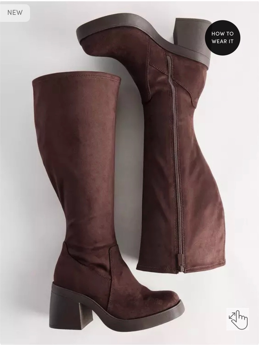 torrid Chocolate Brown Knee-High Block Heel Boots